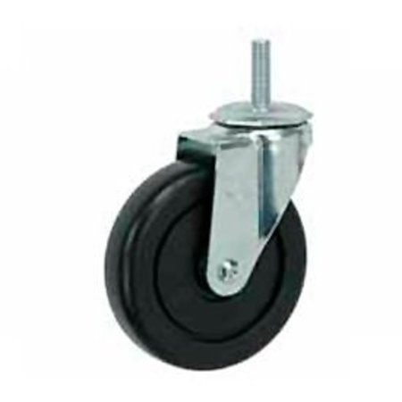 Casters Wheels & Industrial Handling Faultless Swivel Threaded Stem Caster G460S-5 5" Polyolefin Wheel G460S-5